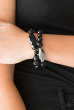 Load image into Gallery viewer, Rockin Rock Candy Black Bracelet Paparazzi Accessories