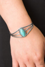 Load image into Gallery viewer, Western Wanderer Blue Bracelet Paparazzi Accessories