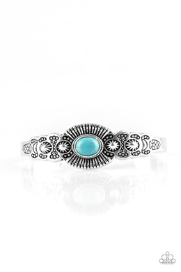 Wide Open Mesas - Blue Bracelet Paparazzi Accessories