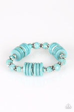 Load image into Gallery viewer, Sagebrush Serenade Blue Bracelet Paparazzi Accessories