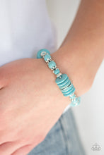 Load image into Gallery viewer, Sagebrush Serenade Blue Bracelet Paparazzi Accessories