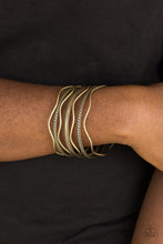 Load image into Gallery viewer, Zesty Zimbabwe Brass Bangle Bracelet Paparazzi Accessories