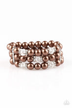 Load image into Gallery viewer, Undeniably Dapper Brown Pearl Bracelet Paparazzi Accessories