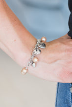 Load image into Gallery viewer, More Amour - Brown Pearl Heart Stretchy Bracelet Paparazzi Accessories