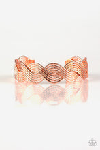 Load image into Gallery viewer, Braided Brilliance - Copper Cuff Bracelet Paparazzi Accessories