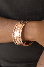 Load image into Gallery viewer, Basic Blend Rose Gold Bracelet Paparazzi Accessories