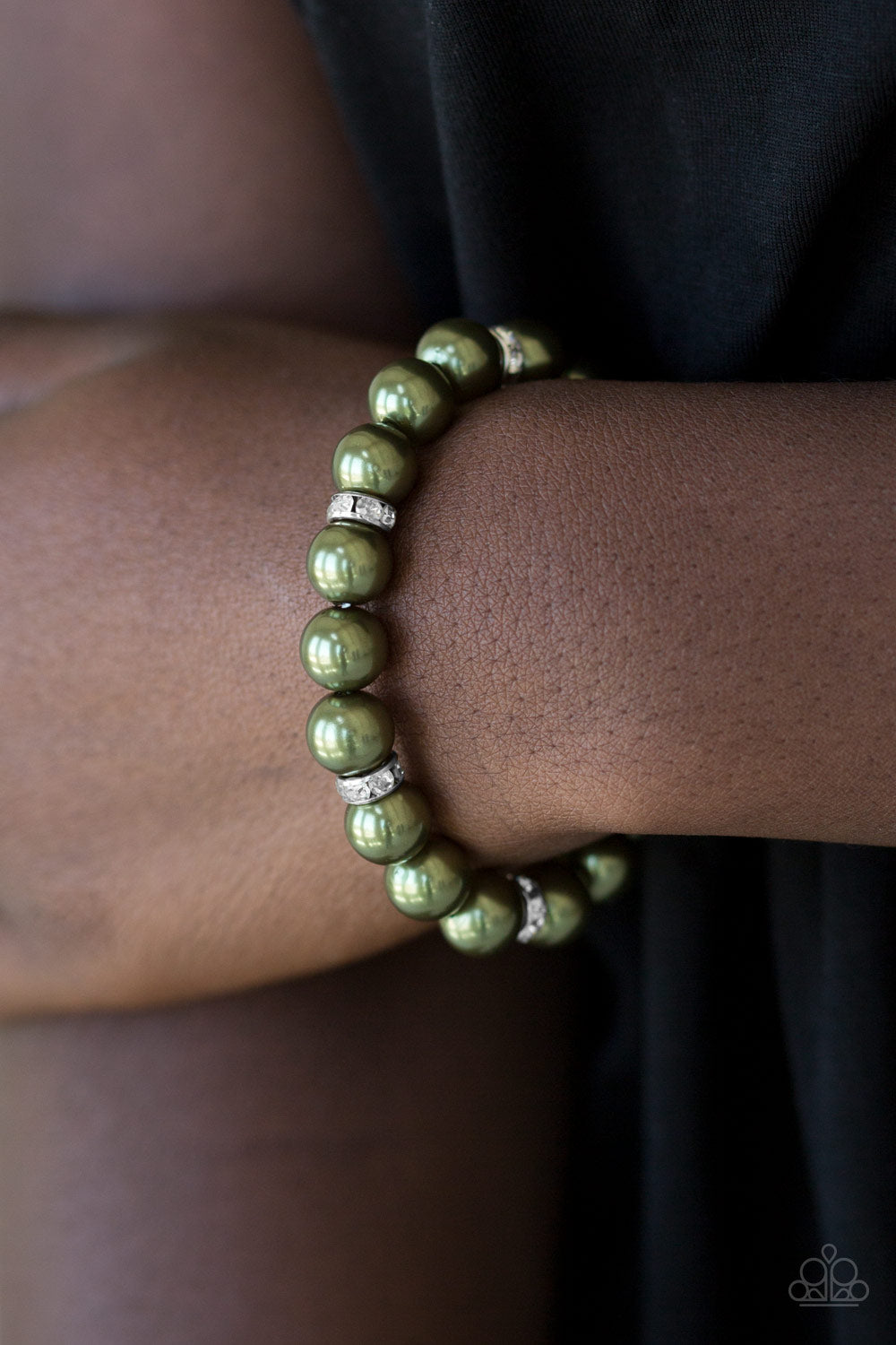 Exquisitely Elite Green Pearl Bracelet Paparazzi Accessories