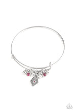 Load image into Gallery viewer, Treasure Charms - Pink Bangle Bracelet Paparazzi Accessories