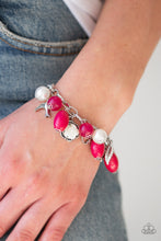 Load image into Gallery viewer, Love Doves Pink Charm Bracelet Paparazzi Accessories