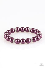 Load image into Gallery viewer, Exquisitely Elite Purple Pearl Bracelet Paparazzi Accessories