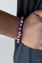 Load image into Gallery viewer, Exquisitely Elite Purple Pearl Bracelet Paparazzi Accessories