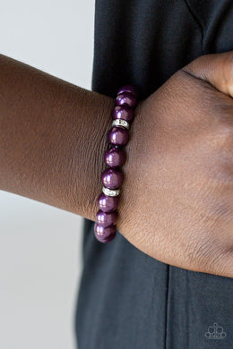 Exquisitely Elite Purple Pearl Bracelet Paparazzi Accessories