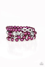 Load image into Gallery viewer, Limitless Luxury Purple Pearl Bracelet Paparazzi Accessories