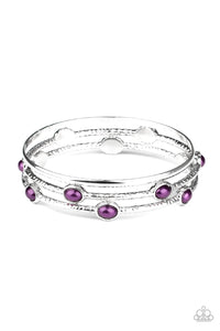 Bangles,pearls,purple,Bangle Belle - Purple Pearl Bracelets