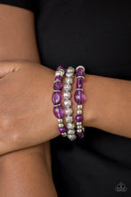 Load image into Gallery viewer, Malibu Marina Purple Bracelet Paparazzi Accessories