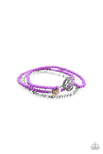 Load image into Gallery viewer, Lovers Loot Purple Bracelet Paparazzi Accessories