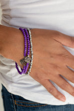 Load image into Gallery viewer, Lovers Loot Purple Bracelet Paparazzi Accessories