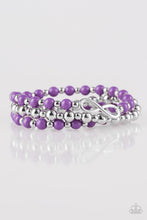 Load image into Gallery viewer, Immeasurably Infinite Purple Stretchy Bracelet Paparazzi Accessories