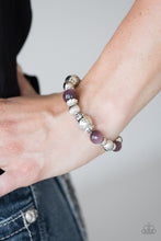 Load image into Gallery viewer, Once Upon a Maritime Purple Moonstone Stretchy Bracelet Paparazzi Accessories