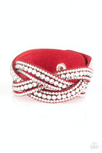 Load image into Gallery viewer, Bring On The Bling Red Wrap Bracelet Paparazzi Accessories