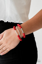 Load image into Gallery viewer, New Adventures Red Bracelet Paparazzi Accessories