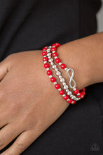 Load image into Gallery viewer, Immeasurably Infinite - Red Stretchy Bracelet Paparazzi Accessories