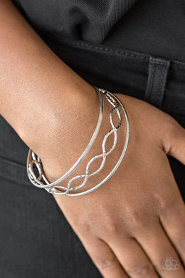 Metal Manic Silver Bangle Bracelets Paparazzi Accessories