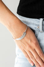 Load image into Gallery viewer, How Do You Like This Feather? Silver Cuff Bracelet Paparazzi Accessories