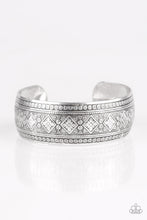 Load image into Gallery viewer, Gorgeously Gypsy Silver Cuff Bracelet Paparazzi Accessories