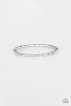 Load image into Gallery viewer, Seven Figure Fabulous White Bangle Bracelet Paparazzi Accessories