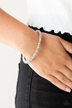 Load image into Gallery viewer, Seven Figure Fabulous White Bangle Bracelet Paparazzi Accessories