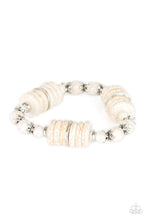 Load image into Gallery viewer, Sagebrush Serenade White Bracelet Paparazzi Accessories