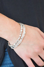 Load image into Gallery viewer, Hello Beautiful White Stretchy Bracelets Paparazzi Accessories