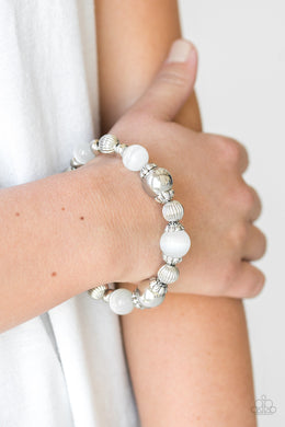 Once Upon A Maritime White Bracelet Paparazzi Accessories