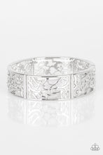 Load image into Gallery viewer, Yours and VINE - White Rhinestone Stretchy Bracelet Paparazzi Accessories