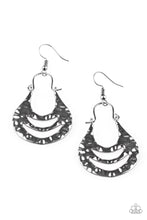 Load image into Gallery viewer, Hang Zen Black Gunmetal Earring Paparazzi Accessories
