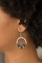Load image into Gallery viewer, On The Uptrend Black Earring Paparazzi Accessories