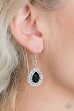 Load image into Gallery viewer, Star-Crossed Starlet Black Earring Paparazzi Accessories