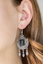 Load image into Gallery viewer, Open Pastures Black Stone Earrings Paparazzi Accessories