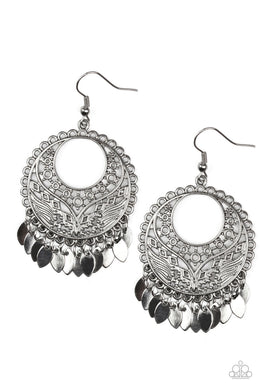 Far Off Horizons Black Earrings Paparazzi Accessories