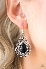 Load image into Gallery viewer, Flirty Finesse Black Earring Paparazzi Accessories