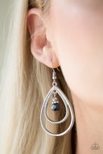 Load image into Gallery viewer, REIGN On My Parade Blue Earring Paparazzi Accessories