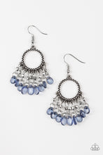 Load image into Gallery viewer, Paradise Palace Blue Earring Paparazzi Accessories