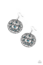 Load image into Gallery viewer, Choose To Sparkle Blue Rhinestone Earring Paparazzi Accessories