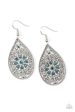 Load image into Gallery viewer, Dinner Party Posh Blue Earring Paparazzi Accessories