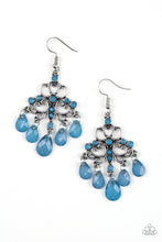 Load image into Gallery viewer, Dip It Glow Blue Earring Paparazzi Accessories