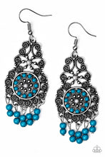 Load image into Gallery viewer, Courageously Congo - Blue Earrings Paparazzi Accessories