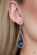 Load image into Gallery viewer, Over the Moon Blue Moonstone Earrings Paparazzi Accessories