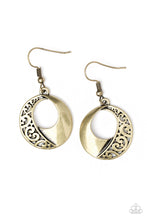 Load image into Gallery viewer, Eastside Excursionist Brass Earring Paparazzi Accessories