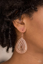 Load image into Gallery viewer, You look GRATE! Copper Earring Paparazzi Accessories